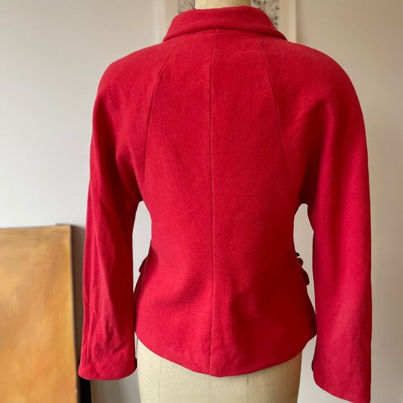Crisca - 100% Wool Double-Breasted Blazer - with 🍒! - Picture 5 of 12